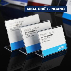 Bảng menu mica chữ L ngang